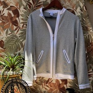 Joan Vass Full Zip Cardigan